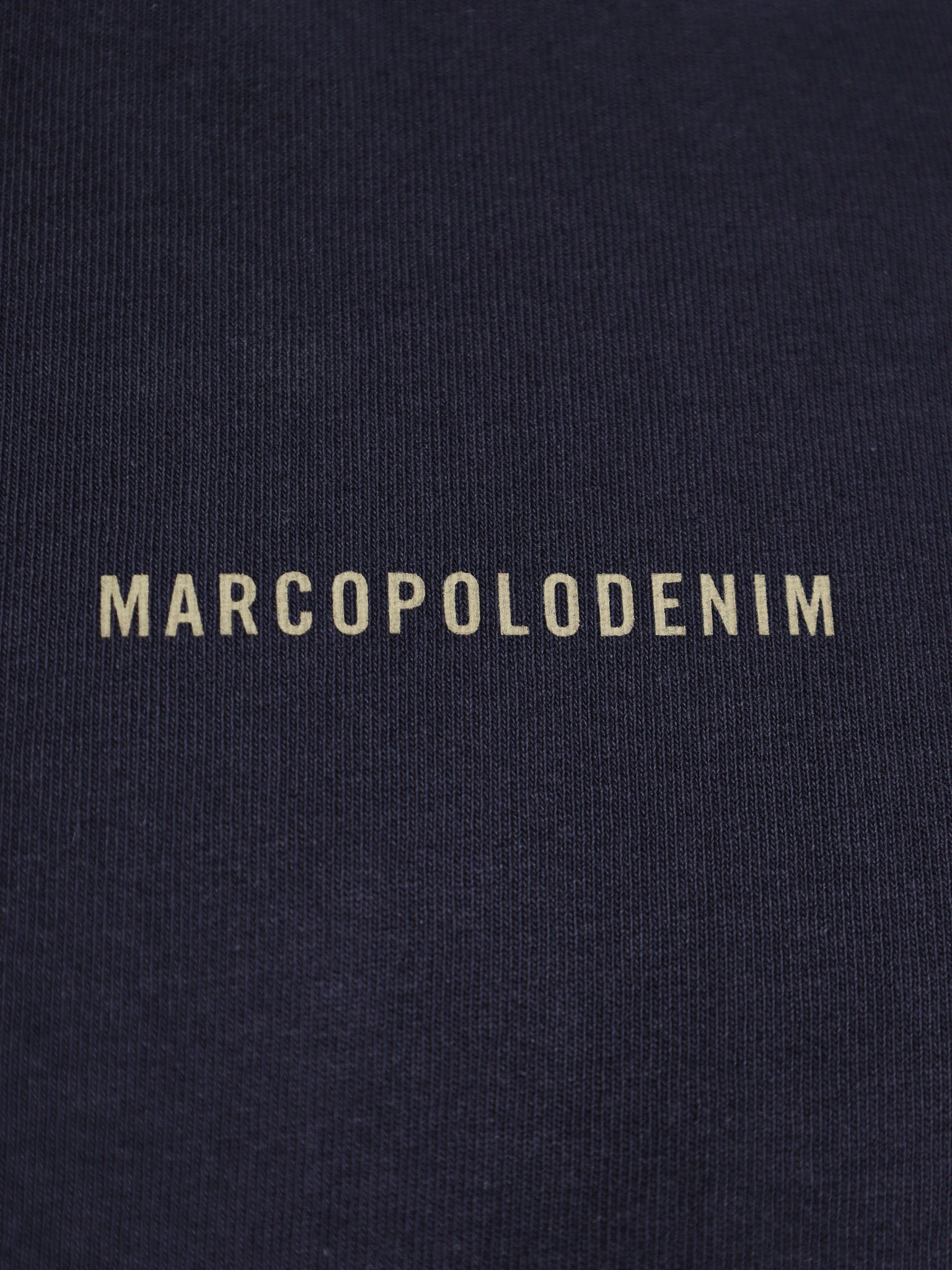 Лонгслив темно-синего цвета из хлопка 